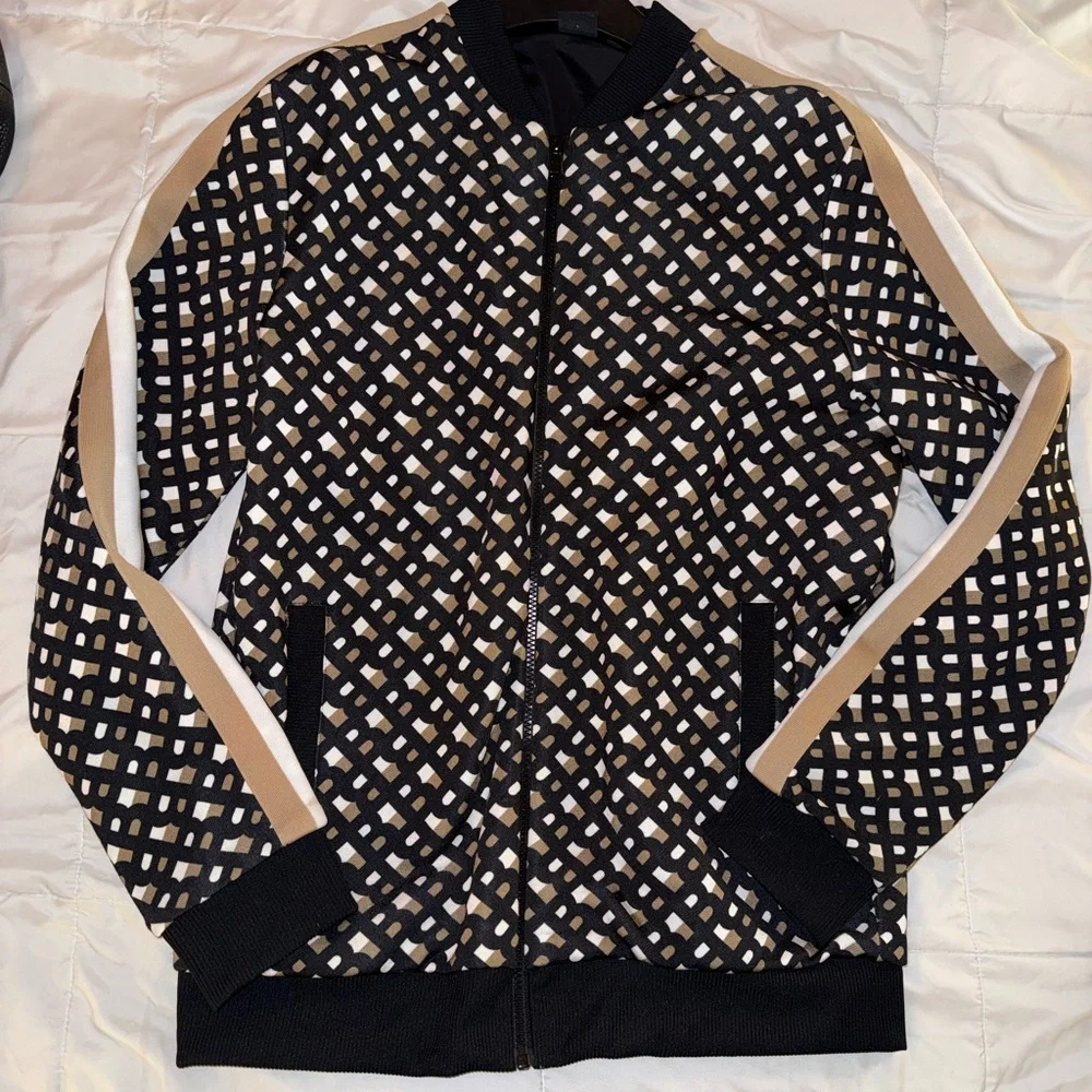 BOSS Geometric monogram Patterned Jacket - Picture 1 of 2